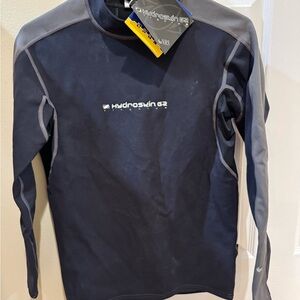 Hydroskin Long Sleeve Shirt for water sports - Navy and Gray